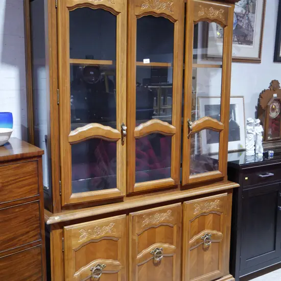 Glazed display cabinet
