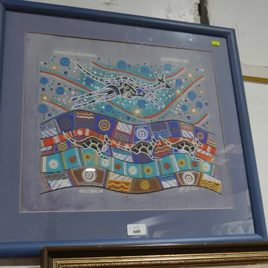 Kangaroo Aboriginal art Australia