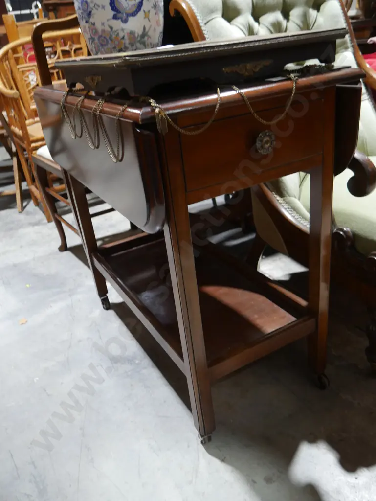 Drop side tea trolley Image 1++