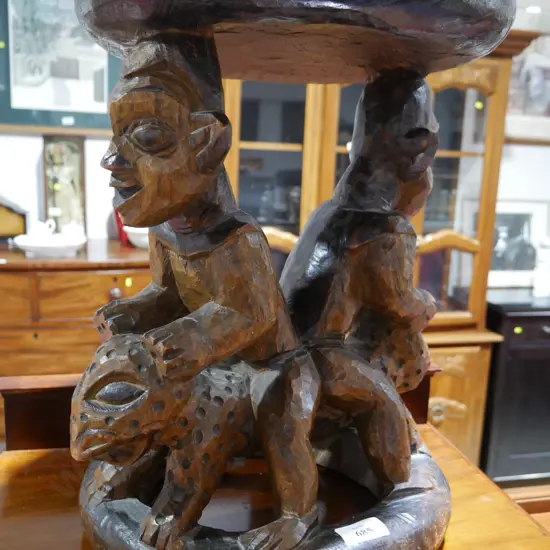 Babanki carved stool