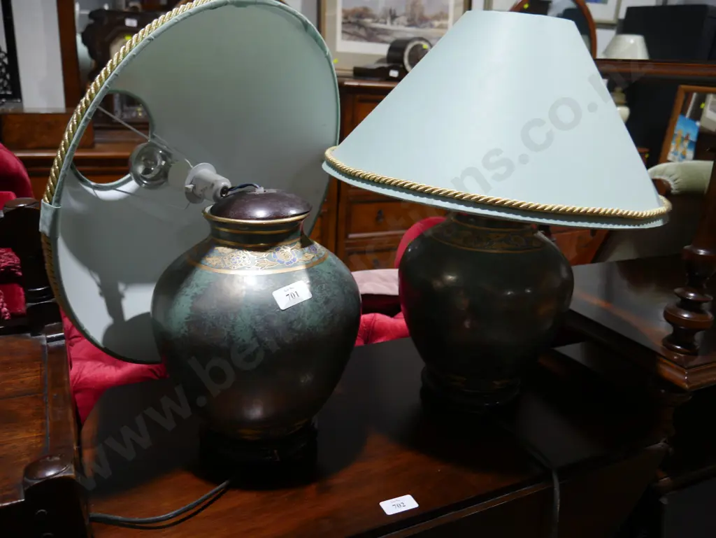 Pair of table lamps, 1 A/F Image 1++