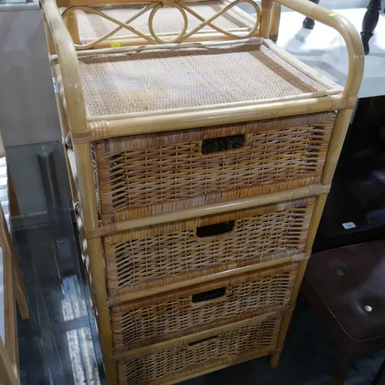 Pair of cane drawers