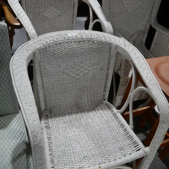 2 cane chairs