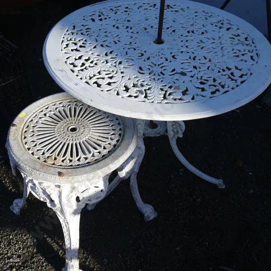 Aluminium table and seat