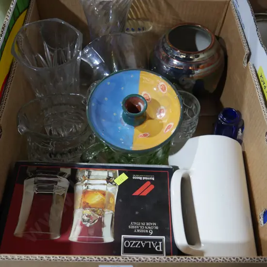 Boxed glassware etc