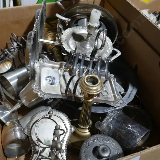 Plated ware, brassware