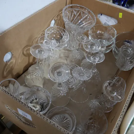 Crystal glasses etc