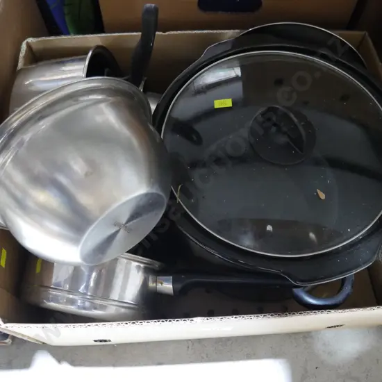 Slow cooker, pots and pans