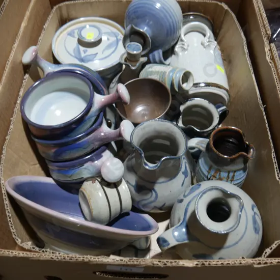 Box of pottery