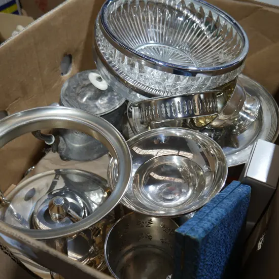 Silver plated, cutlery etc