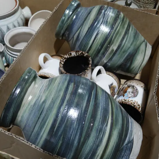 Assorted pottery