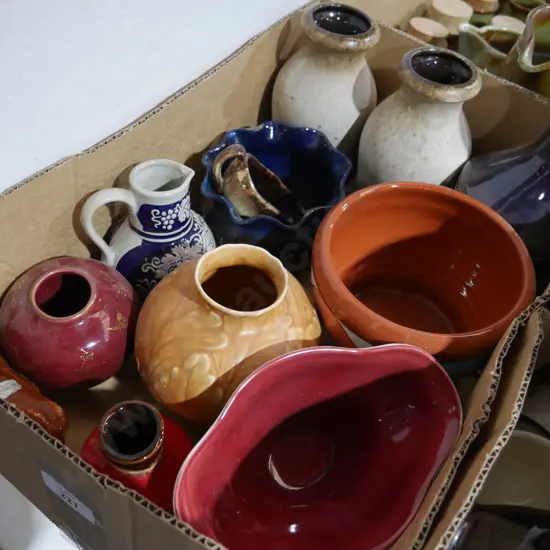Assorted pottery, china