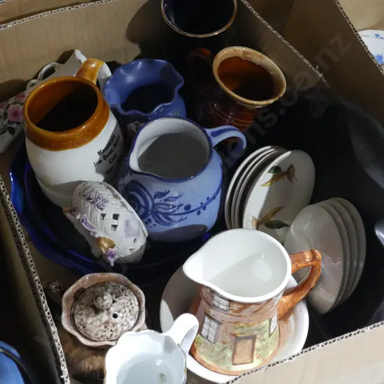 Assorted pottery, china