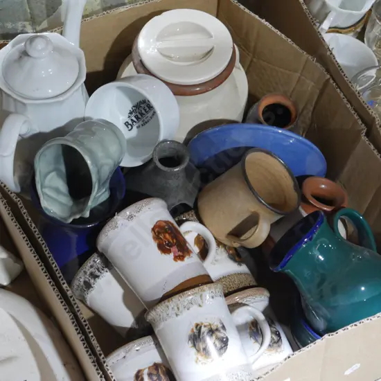 Assorted pottery, china