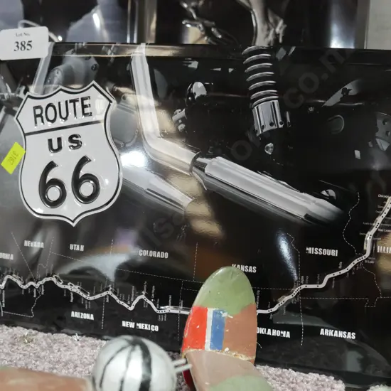 Route 66 tin sign