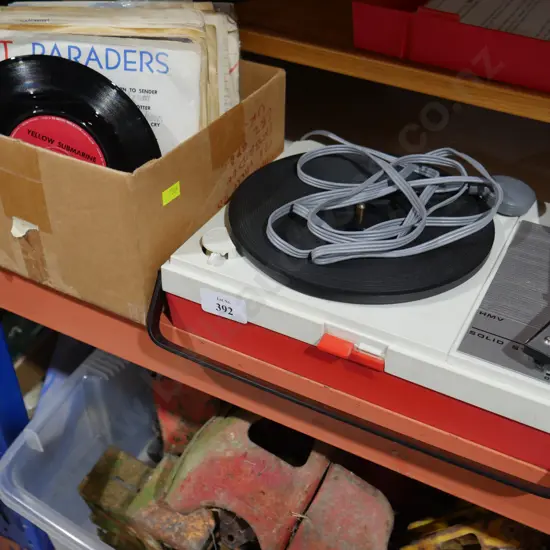 Record player , records