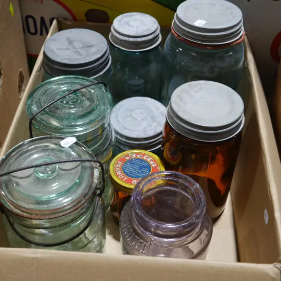 Vintage preserving jars