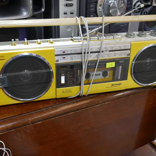 Sharp radio tape player