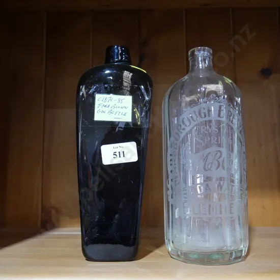 Gin bottle & soda syphon