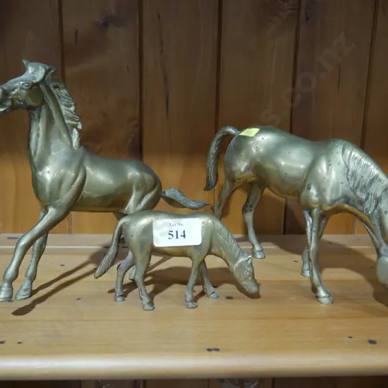 Brass horses