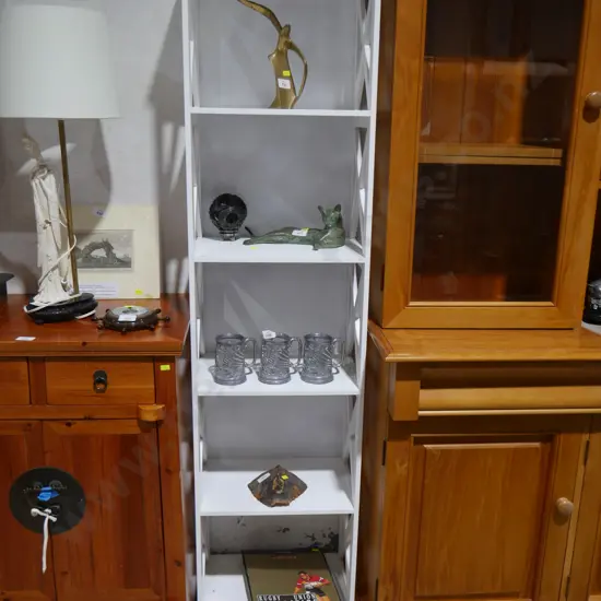 White bookcase