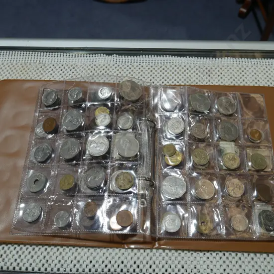 Coins in album