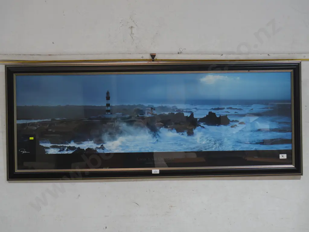 Framed coastal scene picture Image 1++