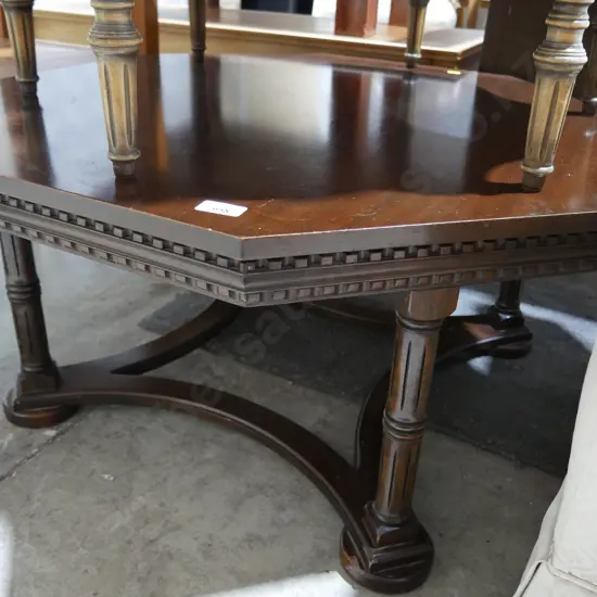 Octagon shape coffee table