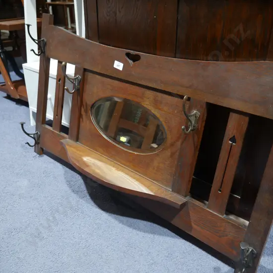 Wall mounted coat rack