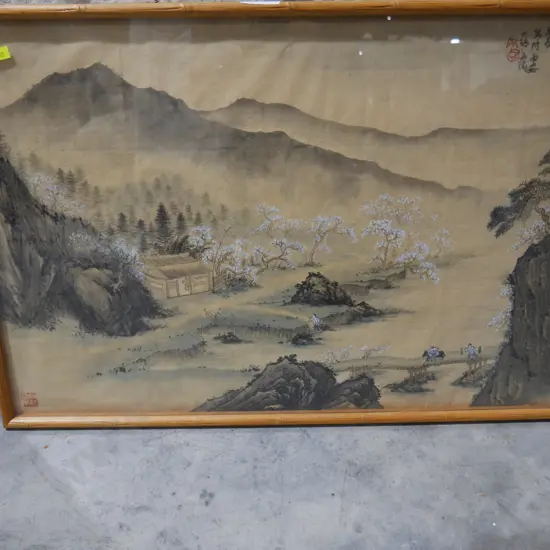 Framed Asian picture