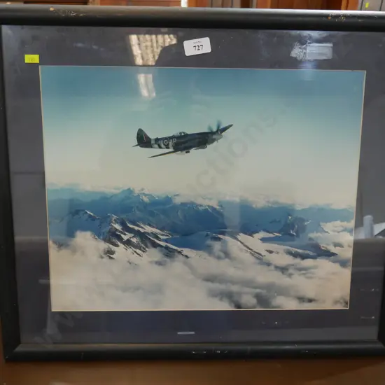 Framed picture of plane