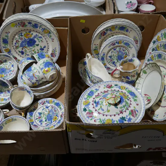 2 boxes of Masons Regency dinnerware