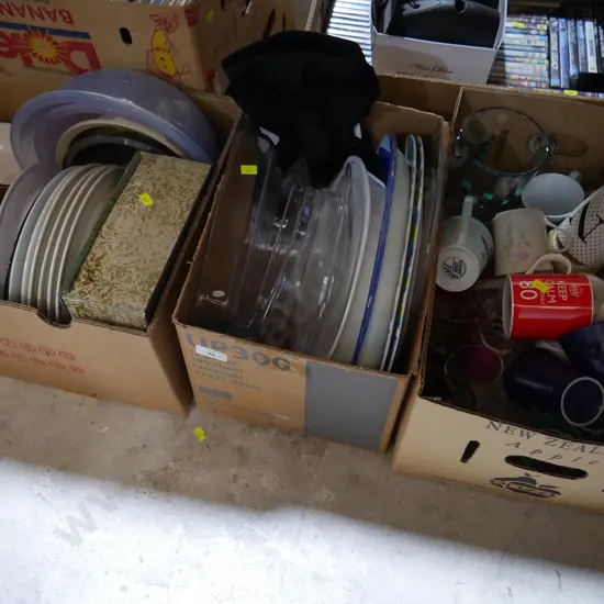 3 boxes of household items