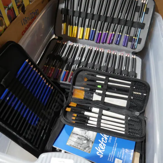 Artist pencils etc
