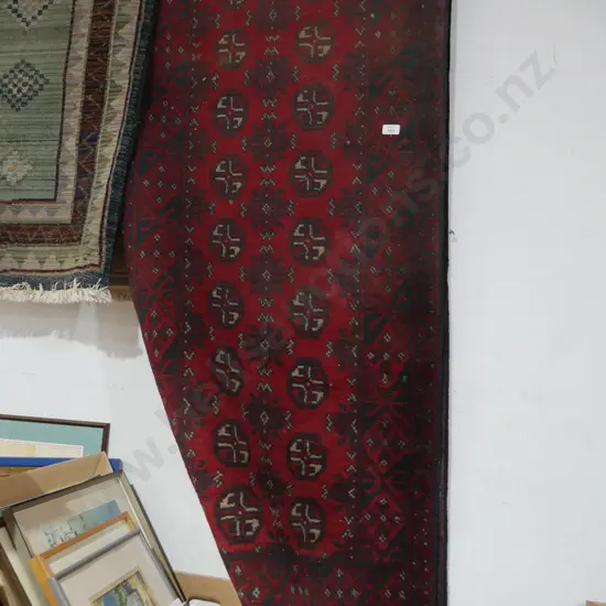 Long red floor runner