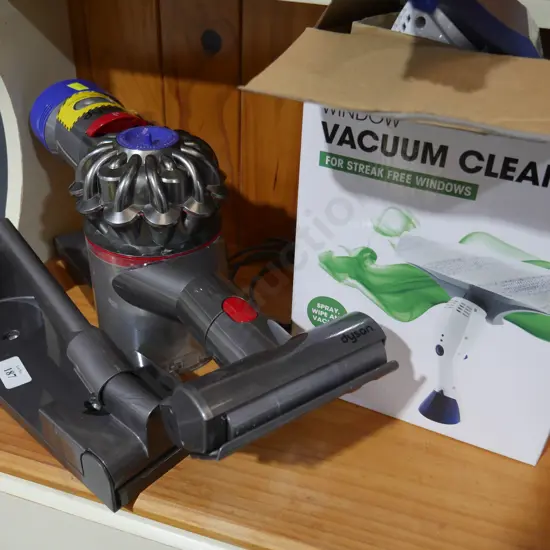 Dyson vacuum, and window vacuum cleaner