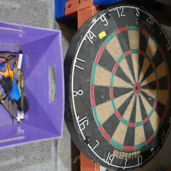 Dart board , darts