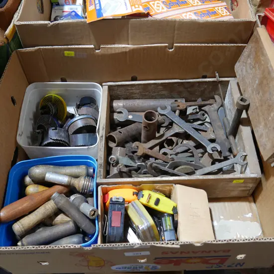 Spanners , tapes , ect