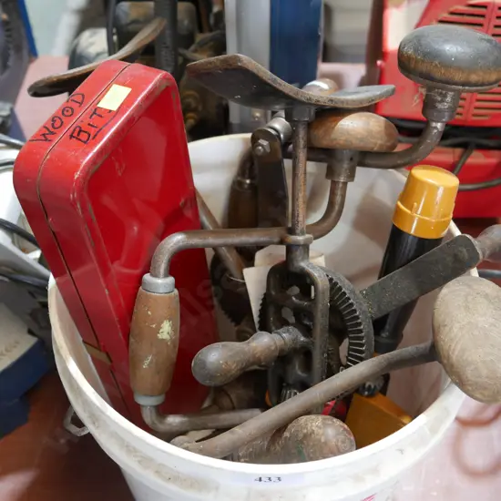 Old hand drills etc
