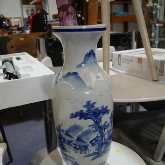 Vase and umbrellas etc