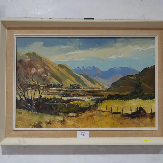Framed oil, W T Moore