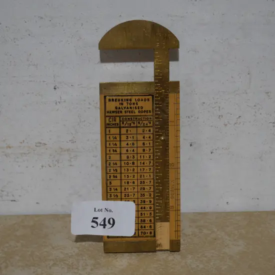 Vintage rope gauge