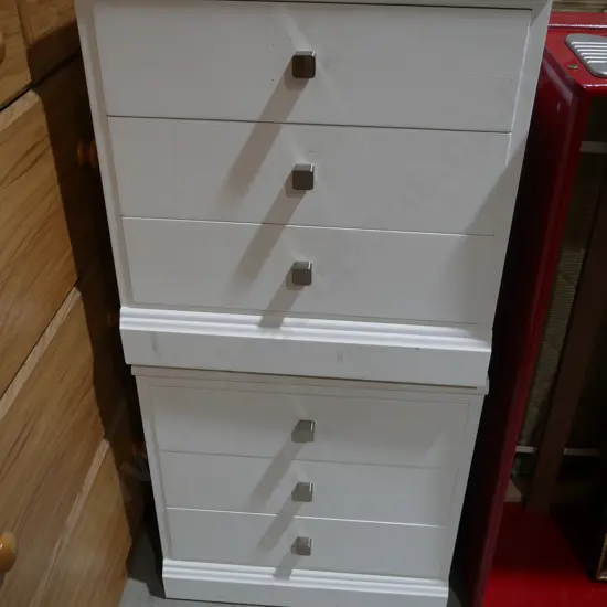 Pair bedside drawers