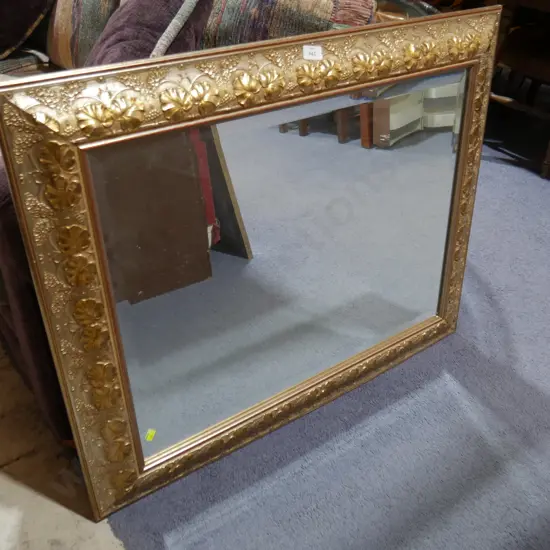 Large gilt frame mirror