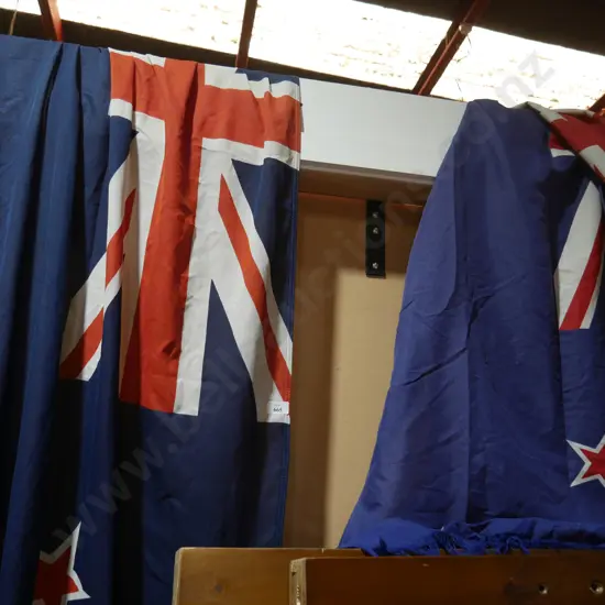 2 New Zealand flags