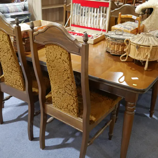 Dining table and 6 chairs