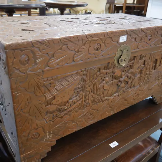 Camphor wood chest
