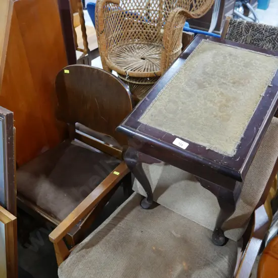 assorted chairs, stool