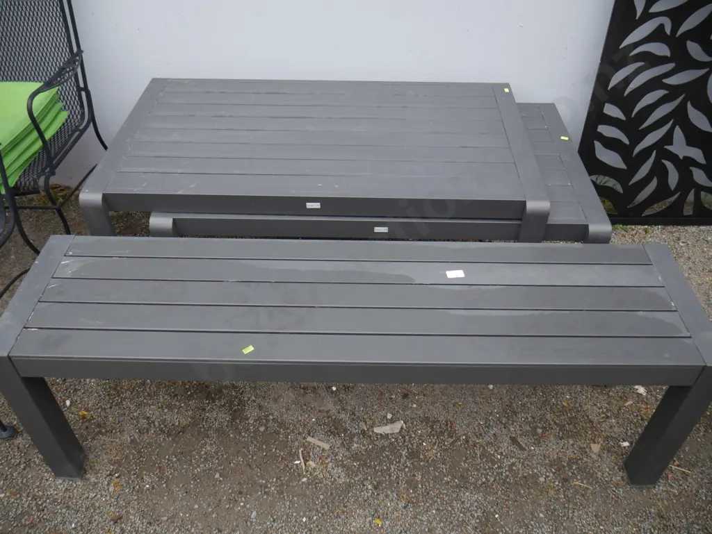 2 outdoor coffee tables and bench Image 1++