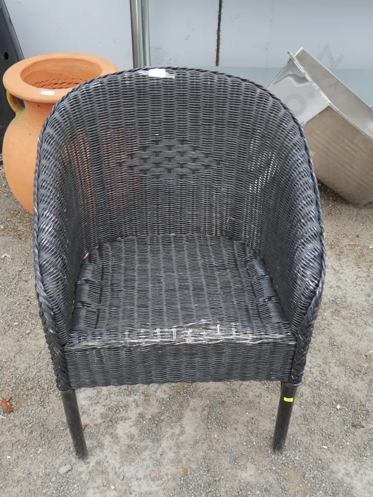 Black cane chair Image 1++